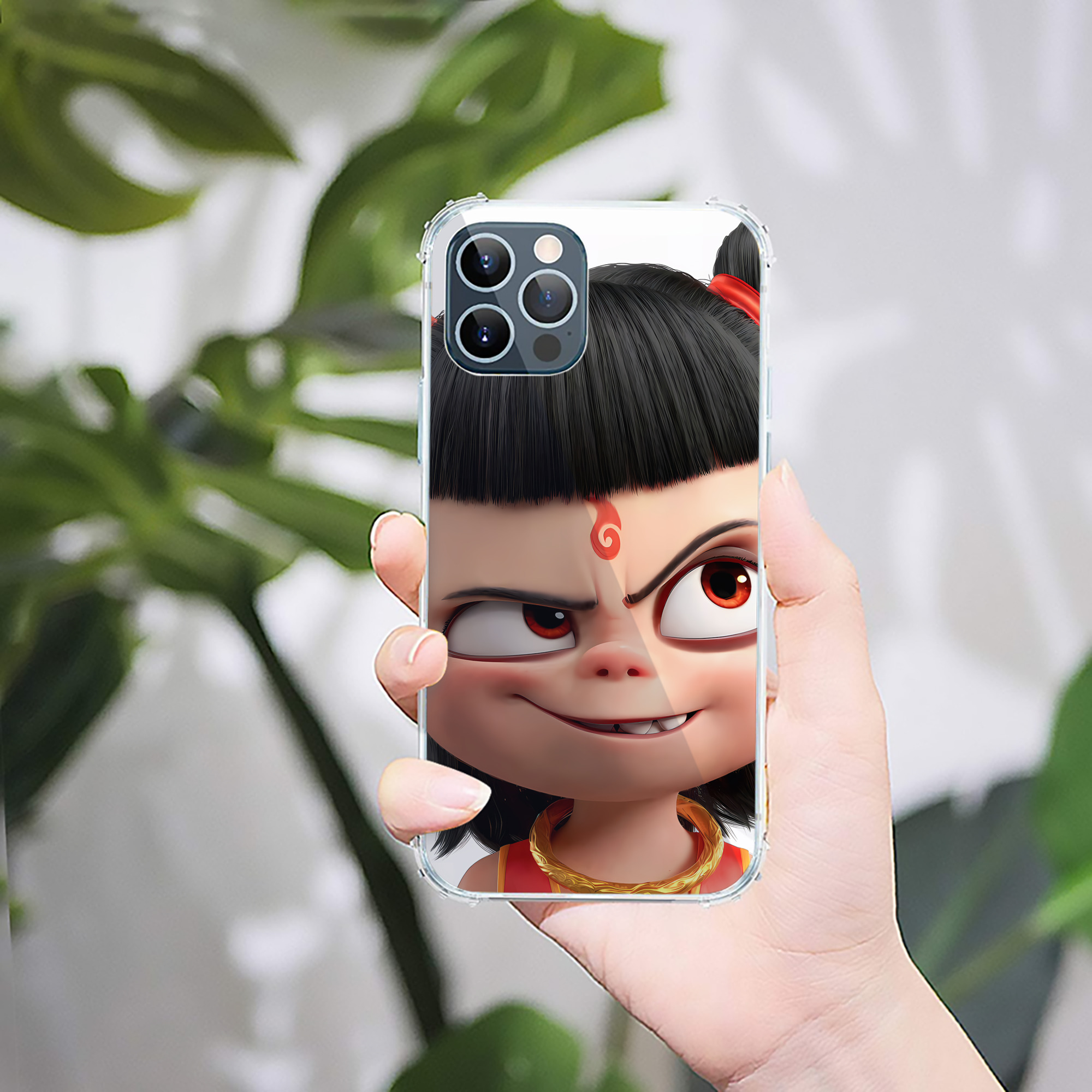 （画像用） Ne Zha 2 ナタ 魔童の大暴れ 【iPhone 12シリーズ対応】透明スマホケース（クリアソフトケース）